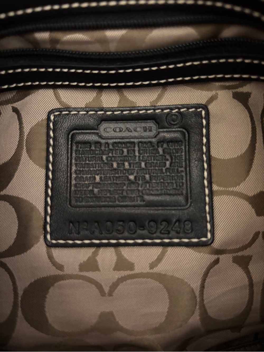 Coach Black Leather Shoulder Bag with Matching Wristlet - Picture 4 of 4